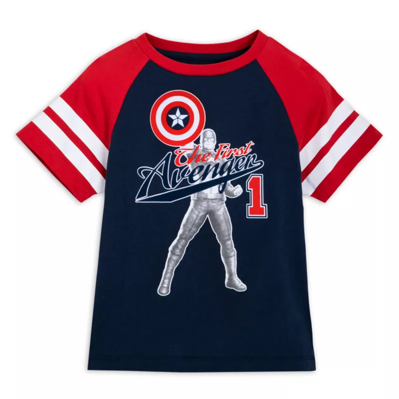 Captain America Athletic T-Shirt For Kids 3 Captain America Athletic T-Shirt For Kids