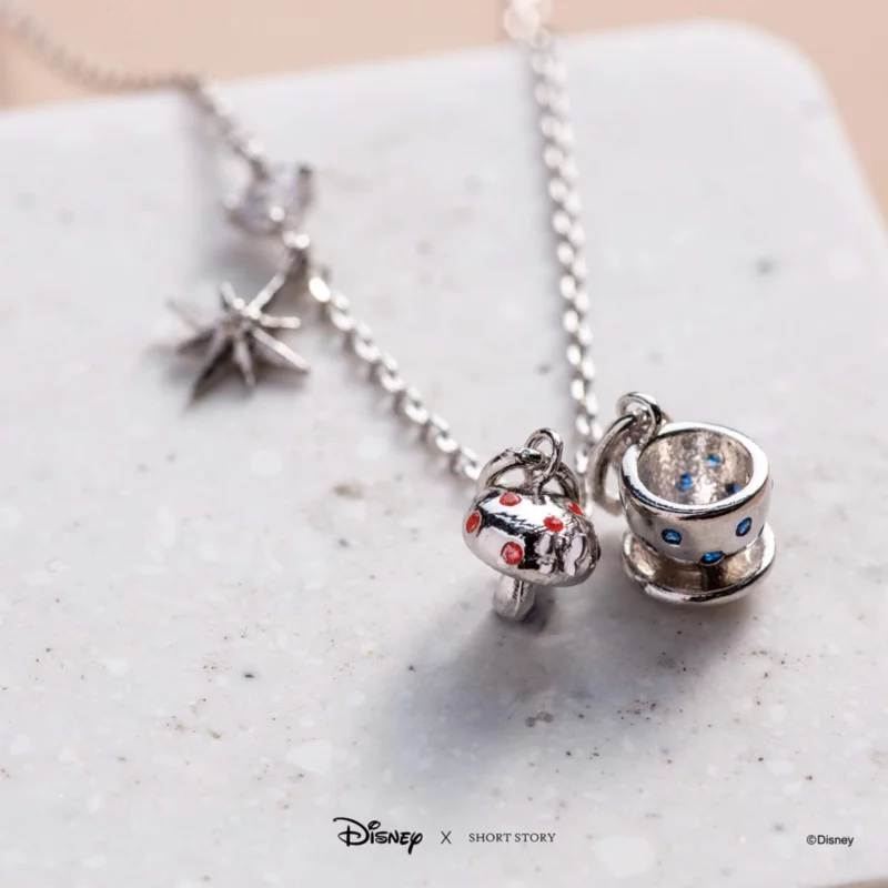 Disney Necklace Alice In Wonderland, Silver 4 Disney Necklace Alice In Wonderland, Silver - Image 2