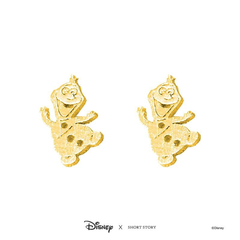 Disney Earrings Frozen Olaf, Gold 6 Disney Earrings Frozen Olaf, Gold - Image 4