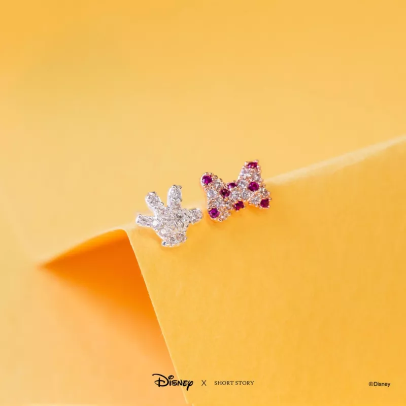 Disney Earrings Diamante Mickey Gloves & Bow 4 Disney Earrings Diamante Mickey Gloves & Bow - Image 2