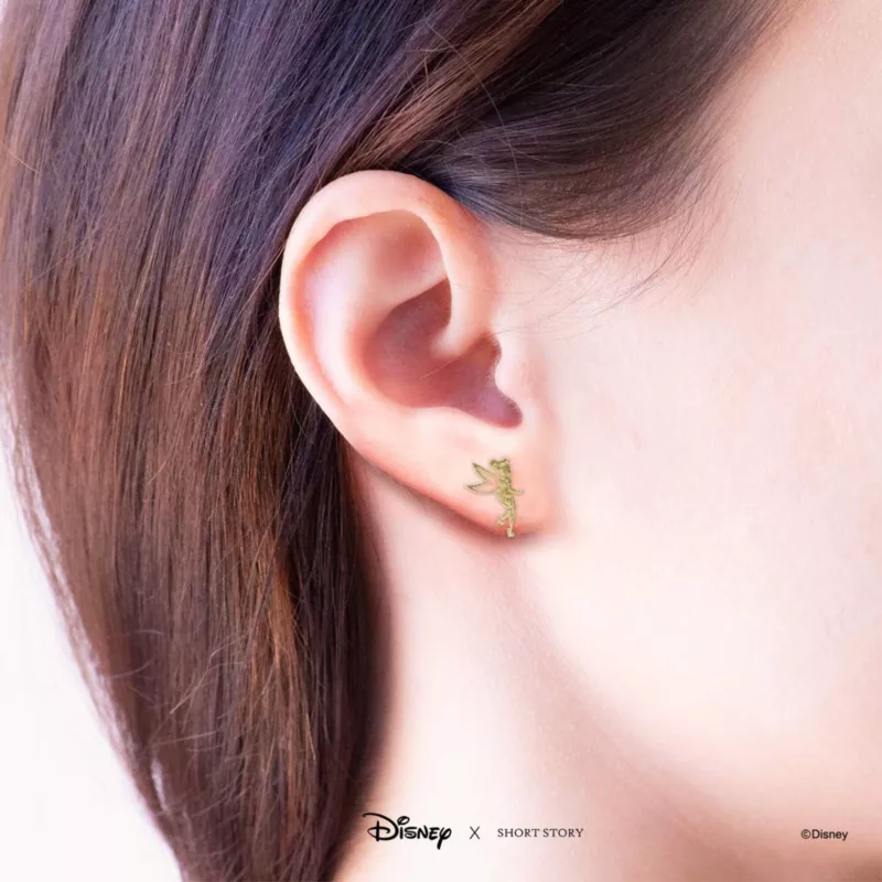 Disney Earrings Tinker Bell, Gold 5 Disney Earrings Tinker Bell, Gold - Image 3
