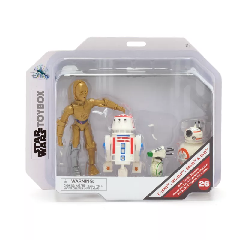C-3PO, R5-D4, BB-8 And D-O Action Figure Droid Set, Star Wars Toybox 4 C-3PO, R5-D4, BB-8 And D-O Action Figure Droid Set, Star Wars Toybox - Image 2