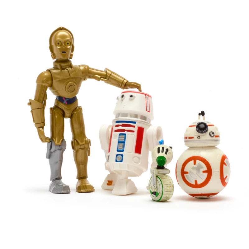 C-3PO, R5-D4, BB-8 And D-O Action Figure Droid Set, Star Wars Toybox 3 C-3PO, R5-D4, BB-8 And D-O Action Figure Droid Set, Star Wars Toybox