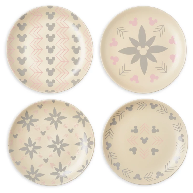 Mickey Mouse Salad Plate Set, Disney Homestead Collection 3 Mickey Mouse Salad Plate Set, Disney Homestead Collection