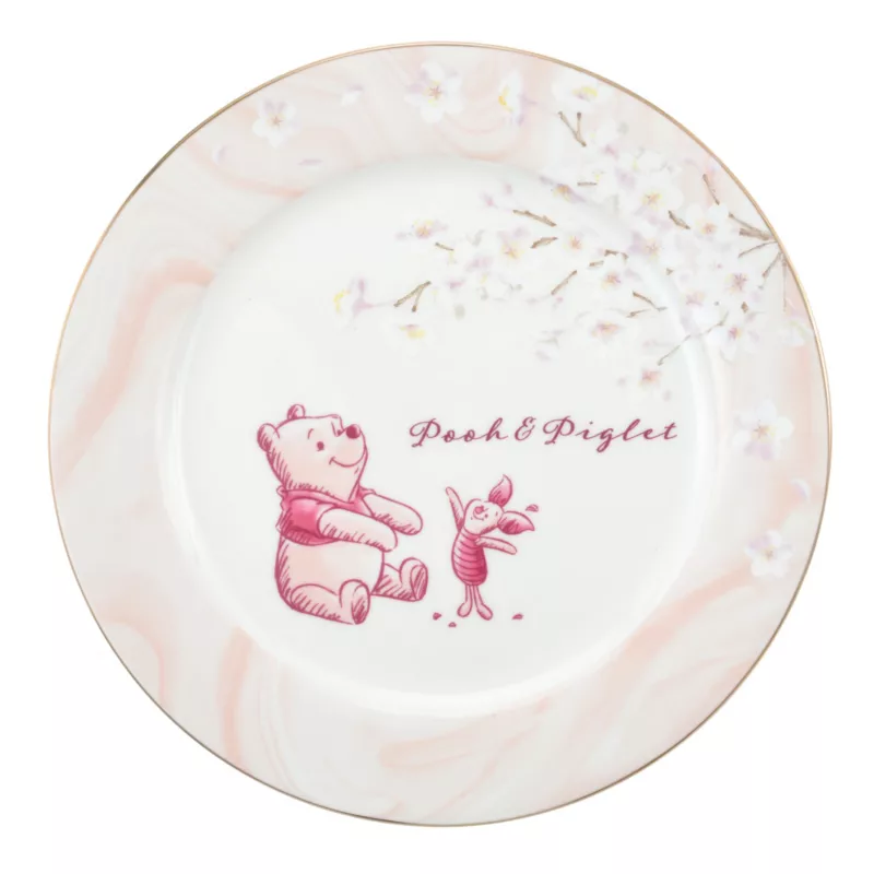 Winnie The Pooh & Piglet Sakura Plate 3 Winnie The Pooh & Piglet Sakura Plate