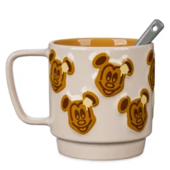 Disneyland Resort Mickey Mouse Waffle Mug And Spoon 7 Disneyland Resort Mickey Mouse Waffle Mug And Spoon -Disney 465032662785 2