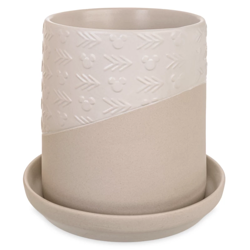 Mickey Mouse Icon Plant Pot And Saucer, Disney Homestead Collection 3 Mickey Mouse Icon Plant Pot And Saucer, Disney Homestead Collection