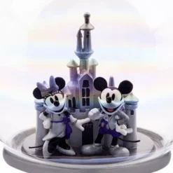 Mickey And Minnie Mouse Glass Sketchbook Ornament, Disneyland - Disney100 -Disney 465063957478 2