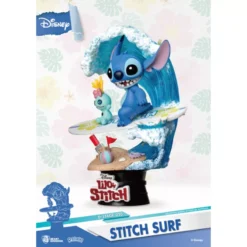 Stitch Surf Summer Series Figurine, Beast Kingdom -Disney 710495550671 2