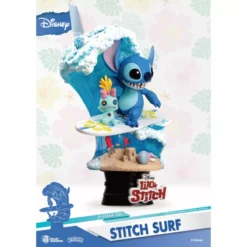 Stitch Surf Summer Series Figurine, Beast Kingdom -Disney 710495550671 4