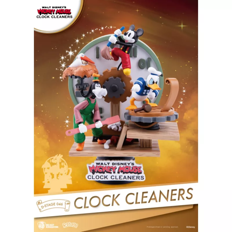 Mickey And Friends Clock Cleaners Figurine, Beast Kingdom 4 Mickey And Friends Clock Cleaners Figurine, Beast Kingdom - Image 2
