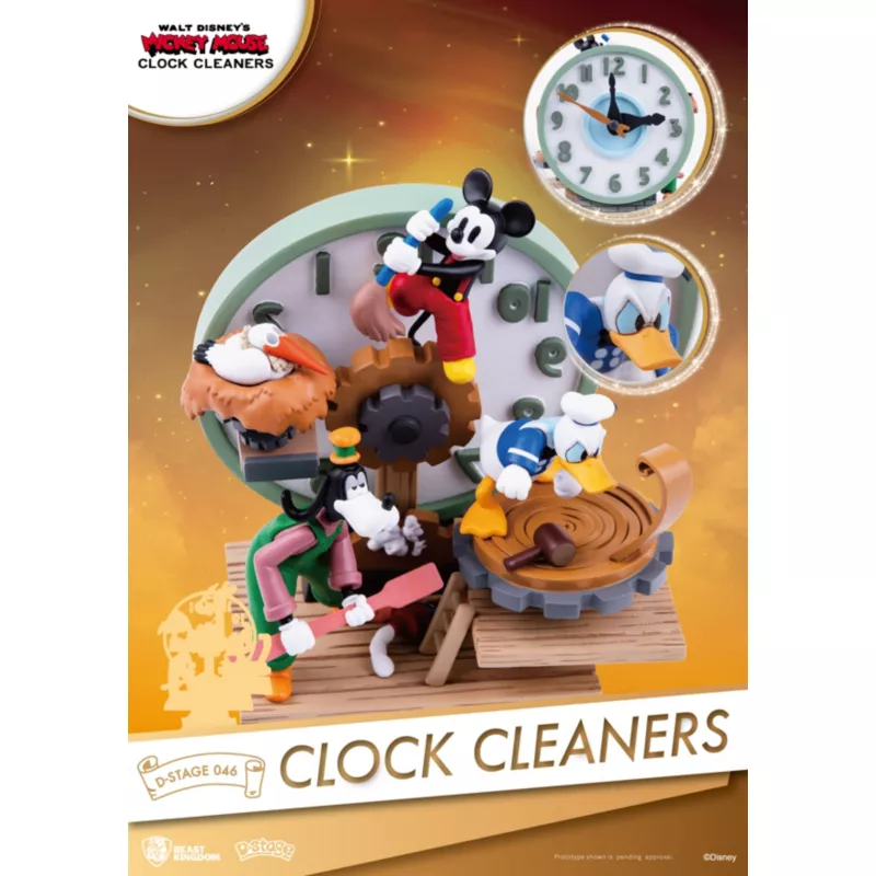 Mickey And Friends Clock Cleaners Figurine, Beast Kingdom 5 Mickey And Friends Clock Cleaners Figurine, Beast Kingdom - Image 3