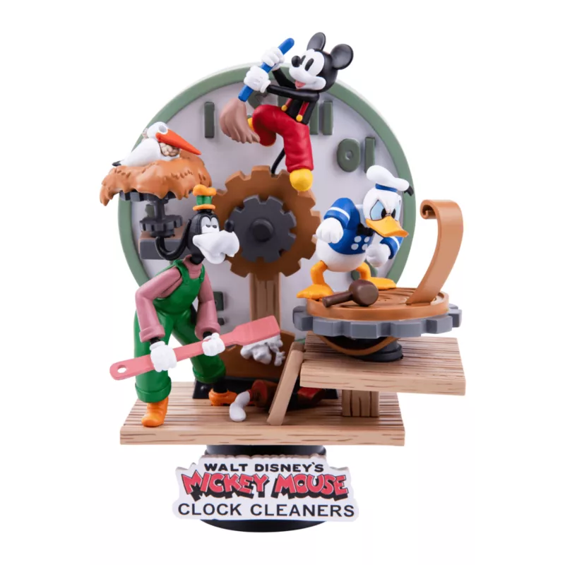 Mickey And Friends Clock Cleaners Figurine, Beast Kingdom 3 Mickey And Friends Clock Cleaners Figurine, Beast Kingdom